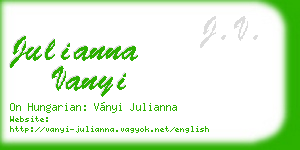 julianna vanyi business card
